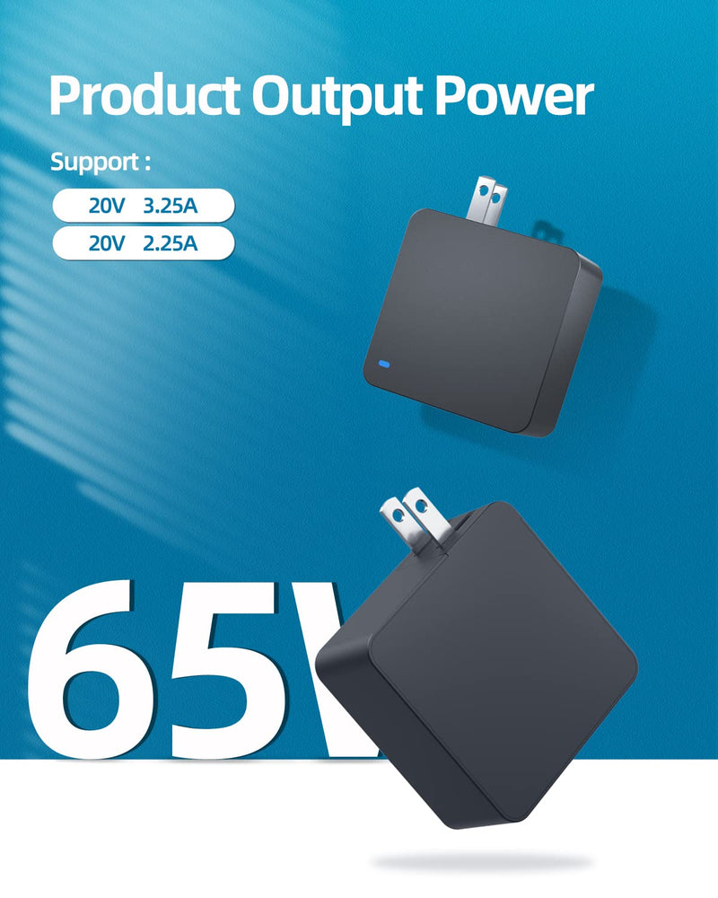 [Australia - AusPower] - Charger for Lenovo Laptop Charger - 65W 45W, (UL Safety Certified) 