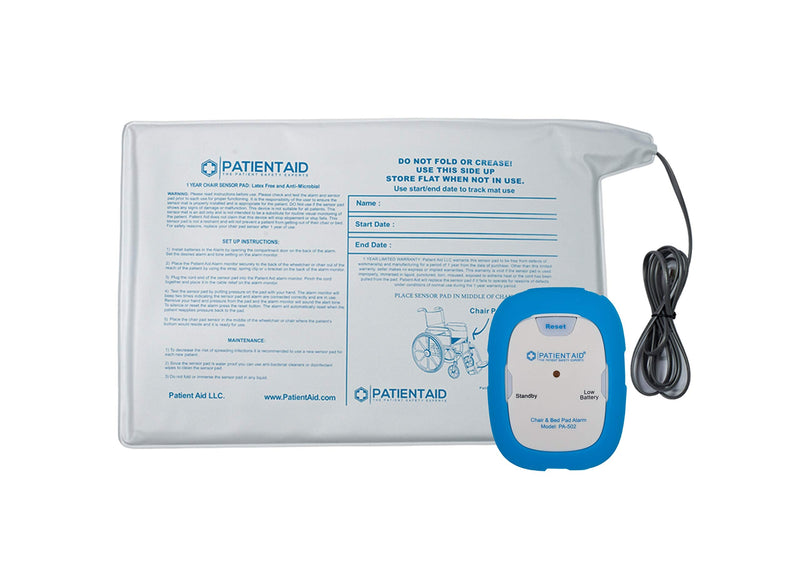 [Australia - AusPower] - Caregiver Alarm & Fall Prevention System with Chair Pad :: Includes Patient Monitor with Rubber Casing, 9V Battery, 3 Mounting Options, Screws & Full Instructions, 1 Yr. Warranty by Patient Aid w/ Rubber Casing 