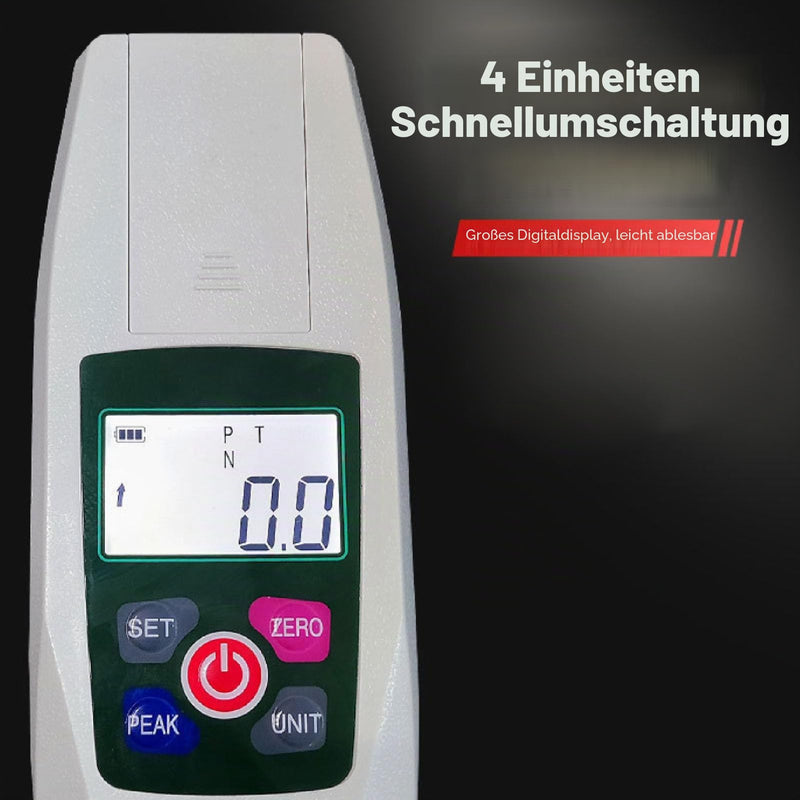 Digital Force Meter, High Precision Push-Pull Gauge 100N/10kg Capacity, Digital Force Meter with Peaks Hold, 4 Unit Conversion, for Industry Laboratory Quality Control
