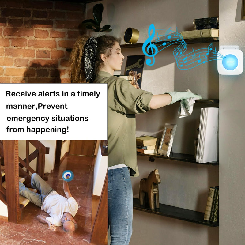 [Australia - AusPower] - Wireless Caregiver Pagers Call Button Nurse Alert System Call Bell Call Light Alert Button for Home/Elderly/Patients/Disabled 3 Transmitters 3 Plugin Receivers (600+ft Operating Range)… 3 Transmitters + 3 Plugin Receivers 