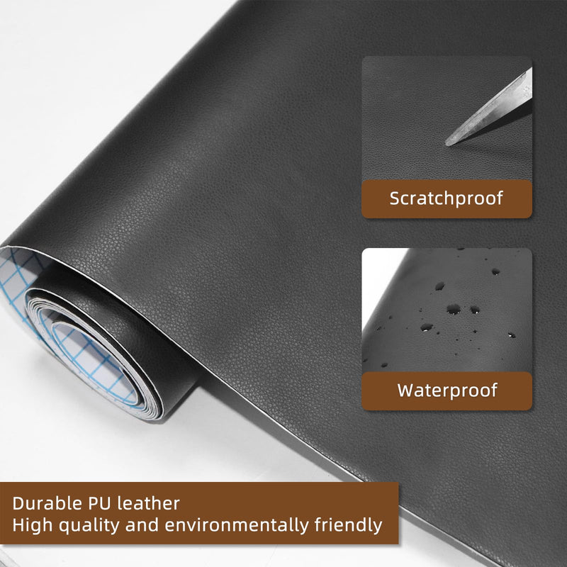 CHEIGHY Leather Repair Kit for Couches Self Adhesive Leather Repair Patch for Furniture Vinyl Repair Kit for Car Seats, Sofa, Office Chair, Belt, Jackets