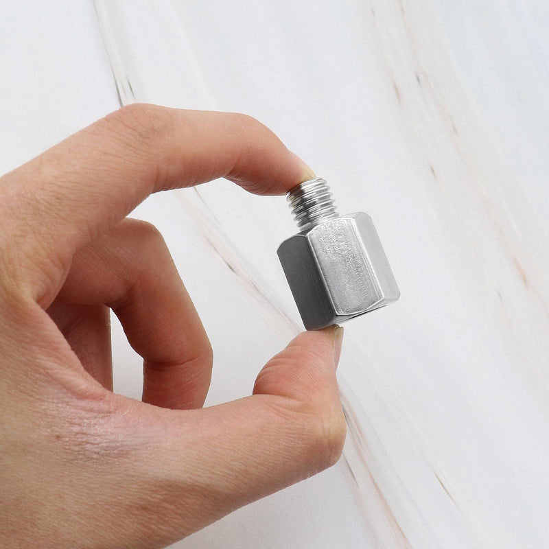 [Australia - AusPower] - ECSiNG M14 Female Thread to M10 Male Thread Adapter for Angle Grinder Polisher Drill Interface Connector Converter Adapter Power Tool Accessories Carbon Steel 