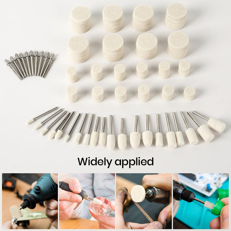 Calvana Cerium Oxide Glass Polishing Powder (1 lb) – Includes 100 PCS Polishing Buffing Wheels for Dremel Kit, Restores Clarity and Removes Wiper Marks, Swirls, and Water Spots, 1 Micron Polishing Powder + Polishing Buffing Wheels