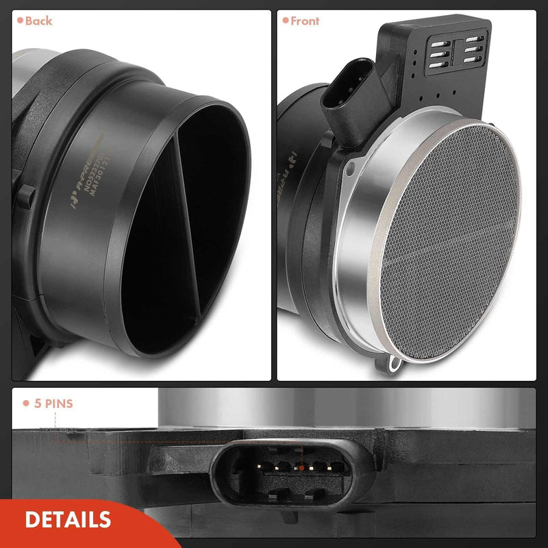 A-Premium Mass Air Flow Sensor MAF 25318411 [5 Pins] Compatible with Chevy Silverado 1500 99-06, Tahoe 00-06 & GMC Sierra 1500 99-06 & Cadillac Escalade 02-06 & Hummer, Buick, Pontiac & More - 6,8Cyl