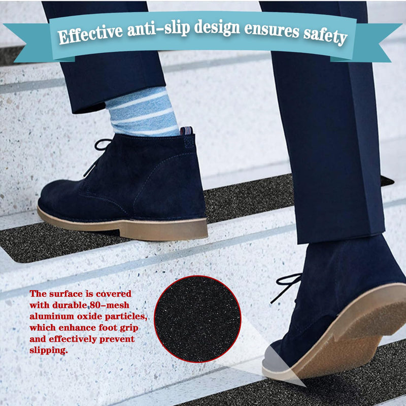 Anti-Slip Tape, 2 inches x 35 feet Safety Anti-Slip roll, 80-Grit Black Waterproof Durable Anti-Slip Strip, Suitable for Stairs, ramps, Decks, Trailers, for Indoor/Outdoor use.