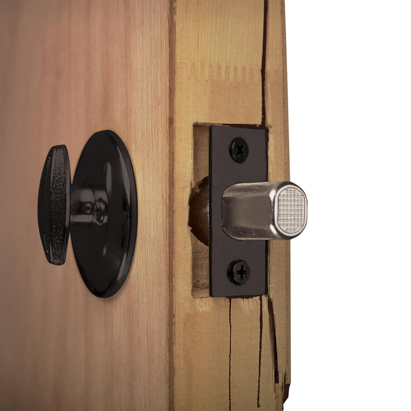 Prime-Line U 10744 Brass Lock and Door Reinforcement Plate, Bronze | For 1-3/8 In. Thick Doors, Single Pack 1 Pack