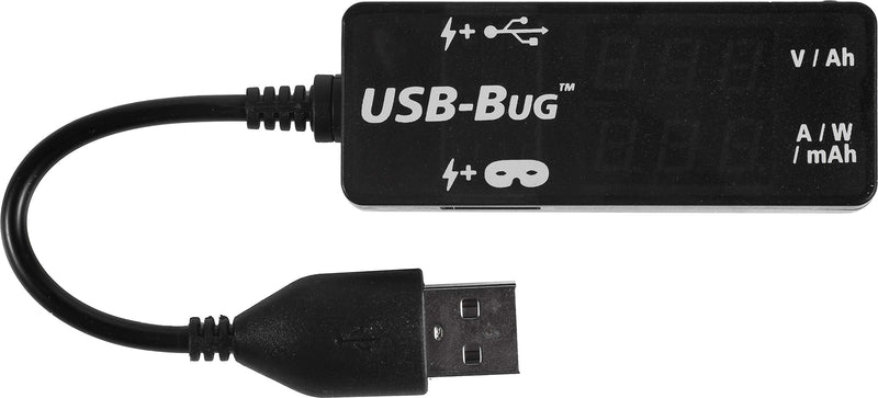 [Australia - AusPower] - Triplett USB-Bug Dual-Output Inline USB-A Tester with Data Masking Port 