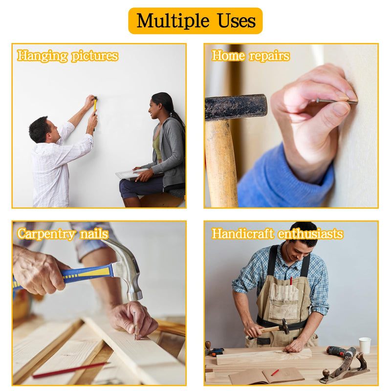 [Australia - AusPower] - 20PCS Hardware Nails, Wood Nails, Long Nails, Galvanized Concrete Wall Nail for Hanging Pictures and Woodworking, Cement Nails Suit for Drywall and Pine 5 In (20 Nails) 