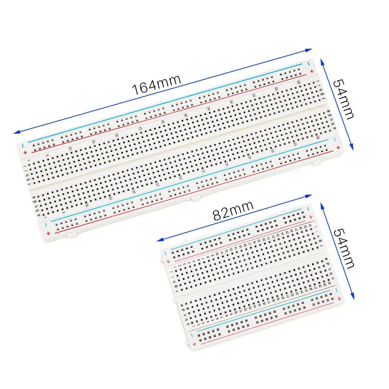 [Australia - AusPower] - ELEGOO 2PCS 830 Point & 2PCS 400 Point Breadboard Kit Solderless Breadboards for Arduino Bread Boards Electronics for Circuits Projects Prototype Board 