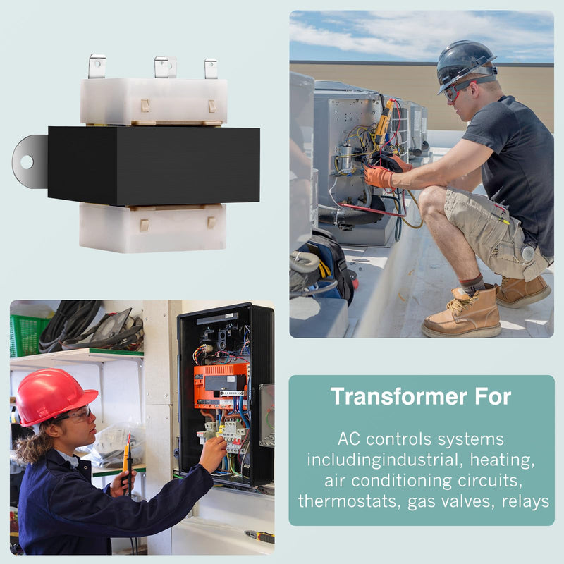 [Australia - AusPower] - 4011F-3 120V to 24V Transformer 40VA Compatible with Furnace/HVAC Equipment, 24 Volt Transformer for HVAC Furnace 40VA 
