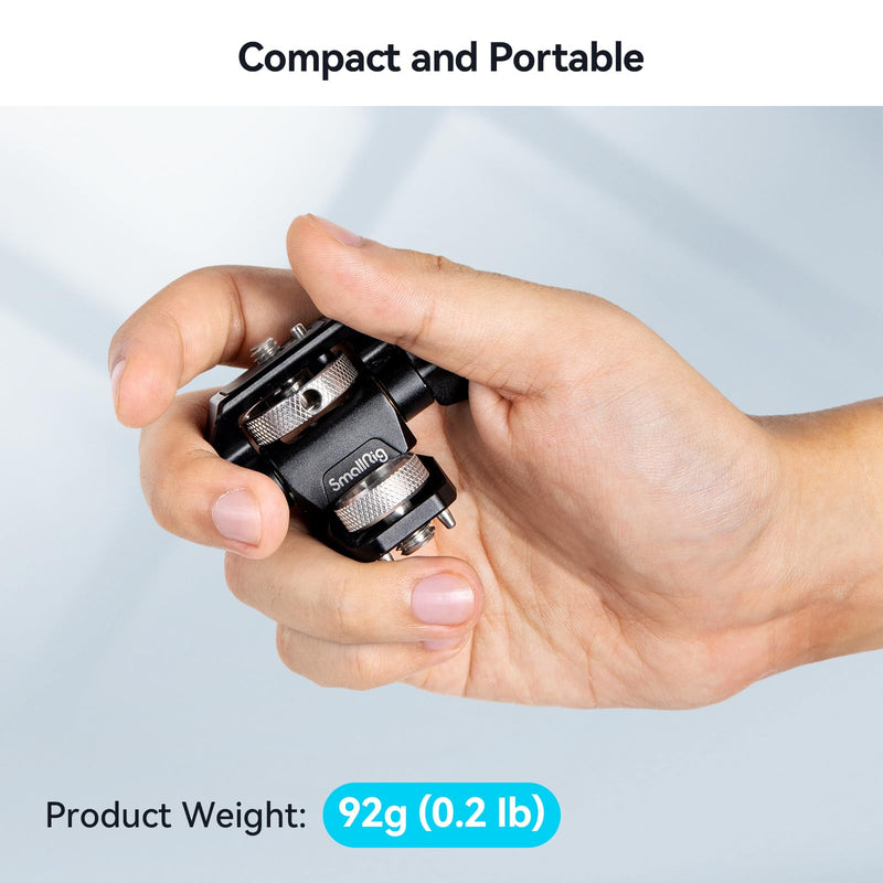 [Australia - AusPower] - SmallRig Adjustable Camera Monitor Mount for ARRI-Style (Upgrade), 360° Swivel and 180° Tilt Monitor Holder Anti-Twist Support 5” and 7” Field Monitor- 2903B 