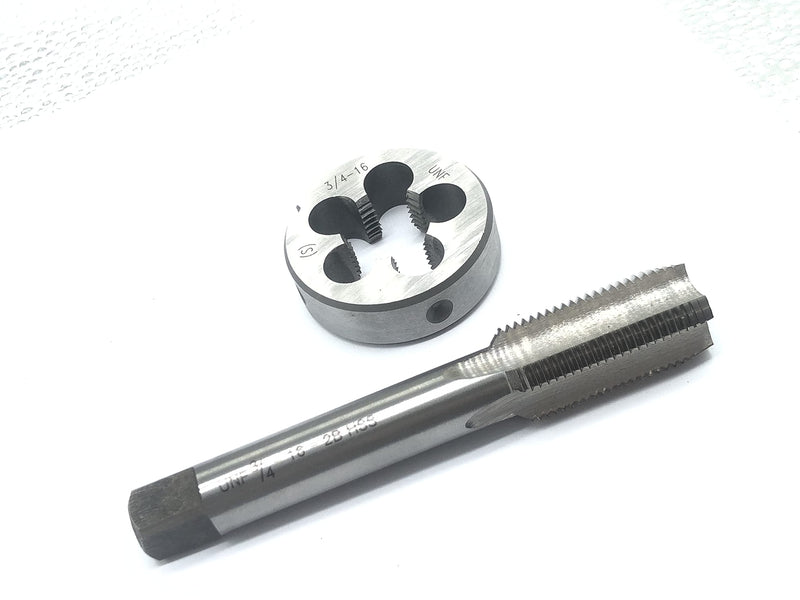 [Australia - AusPower] - 3/4“-16 UNF Tap and Die Set, Machine Thread Tap and Round Thread Die Right Hand (3/4-16) 3/4-16 