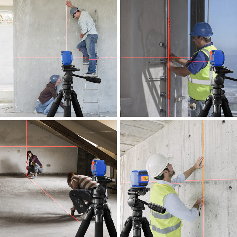 Laser Level 33-50 Feet Self-Leveling Line Lasers with Horizontal & Vertical Line Cross-Line Laser, SORAKO Line Laser Level Tool for Construction, Laser Class II (Batteries Included)