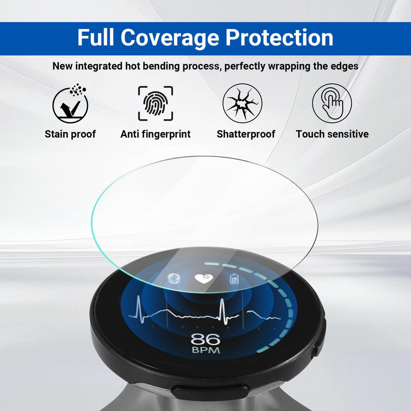 [Australia - AusPower] - 2-Pack Tempered Glass Screen Protector for EKO CORE 500™ Digital Stethoscope, 2 Silicone Ear Tips, 2 Charging Port Dust Plugs, and 1 Cleaning Brush 