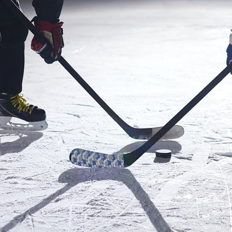 1Pieces Premium Grip Tape Hockey Tape Sticks Anti-Slip Waterproof Wrapper Easy to Stretch and Tear for Ice Hockey, Skiing… 1P Blue