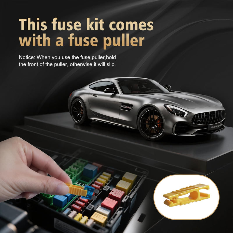 [Australia - AusPower] - 1200pcs Car Fuses Assortment Kit, 520PCS Standard Fuse Kit & 680PCS Mini Fuses + 1 Puller for Auto/RV/Truck/Motorcycle/Yacht (2A 3A 5A 7.5A 10A 15A 20A 25A 30A 35A 40A) 1200 