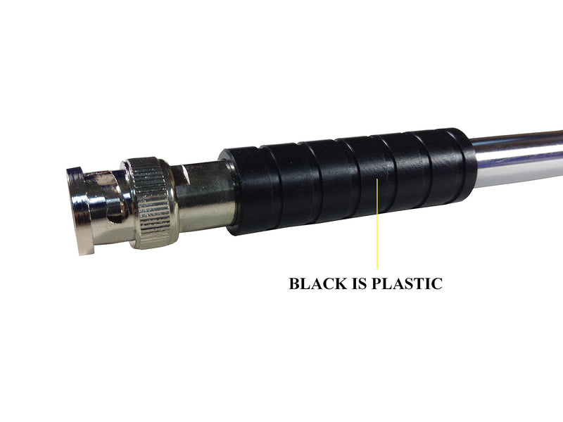 TW-999BNC BNC Male Handheld Antenna Scanner Antenna (20-1300MHz) with BNC Male Connector for Scanner Radio and Frequency Counters