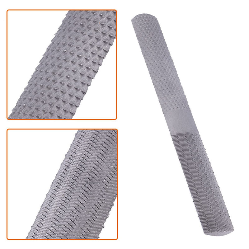 [Australia - AusPower] - 4 In 1 Rasp File Half Round Flat Steel Rasp File Carpentry Rasp for Wood Metal Processing 8inch 200mm 
