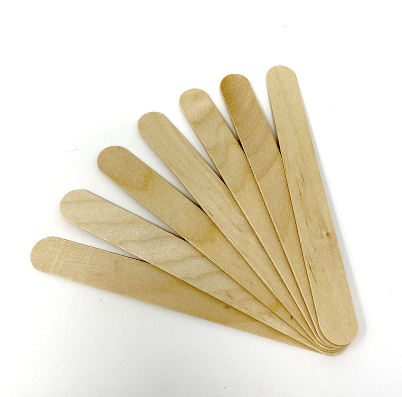 [Australia - AusPower] - Tongue Depressors Non Sterile Non Splinter Chemical Free Wooden 6 inch High Grade Natural Birch by P&P MEDICAL SURGICAL Box of 100 