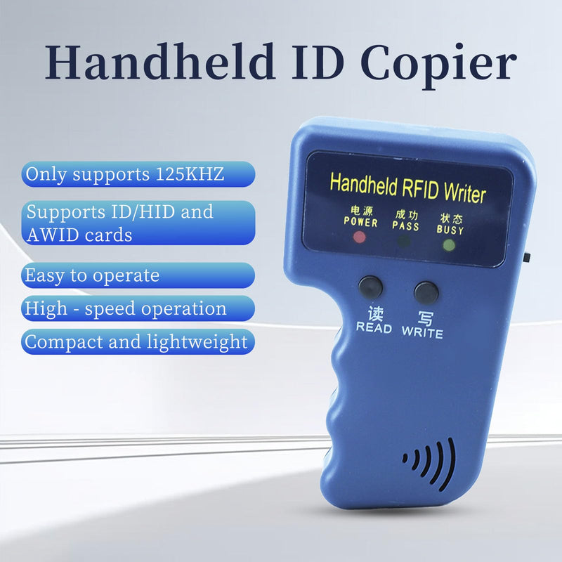 [Australia - AusPower] - RFID Reader Writer Handheld 125KHz RFID Writer Copier Smart ID Card Duplicator Used for T5577 or EM4305 