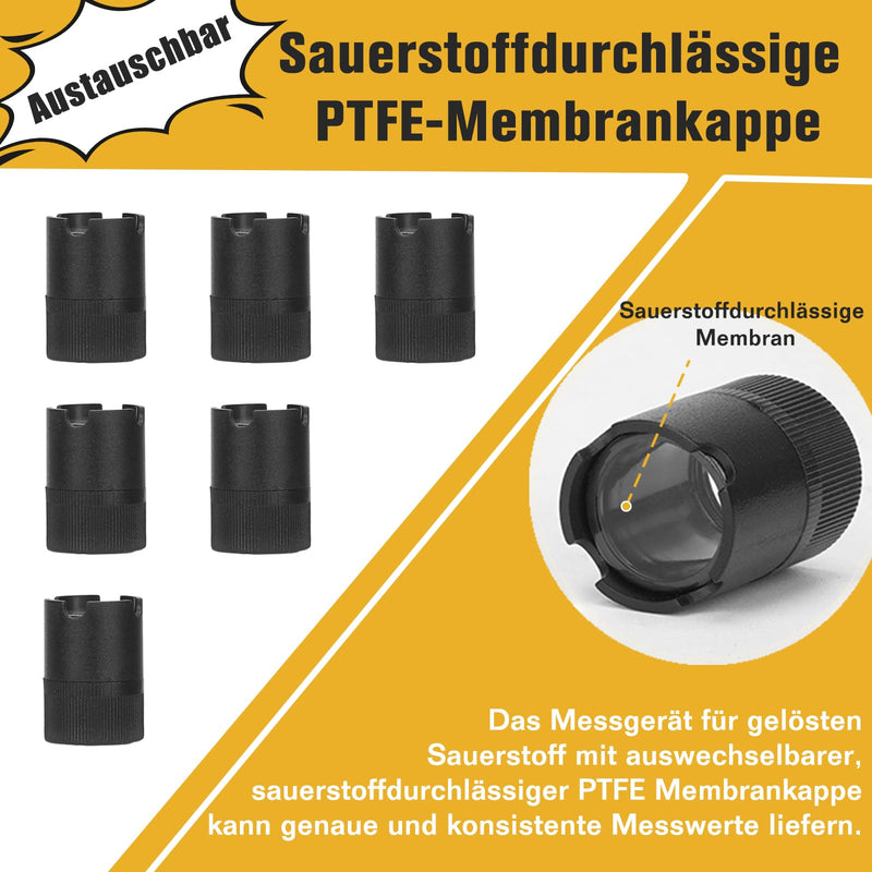 Electrolyte Solution Zero Oxygen Solution and Membrane Caps Kit for Dissolved Oxygen Meter, 2 Bottles 30 ml Electrolyte Solution, 1 Bottle 50 ml Zero Oxygen Solution and 6 Membrane Caps | 2 Flaschen 30ml Elektrolytlösung 1 Flasche 50ml Null-Sauerstoff-...
