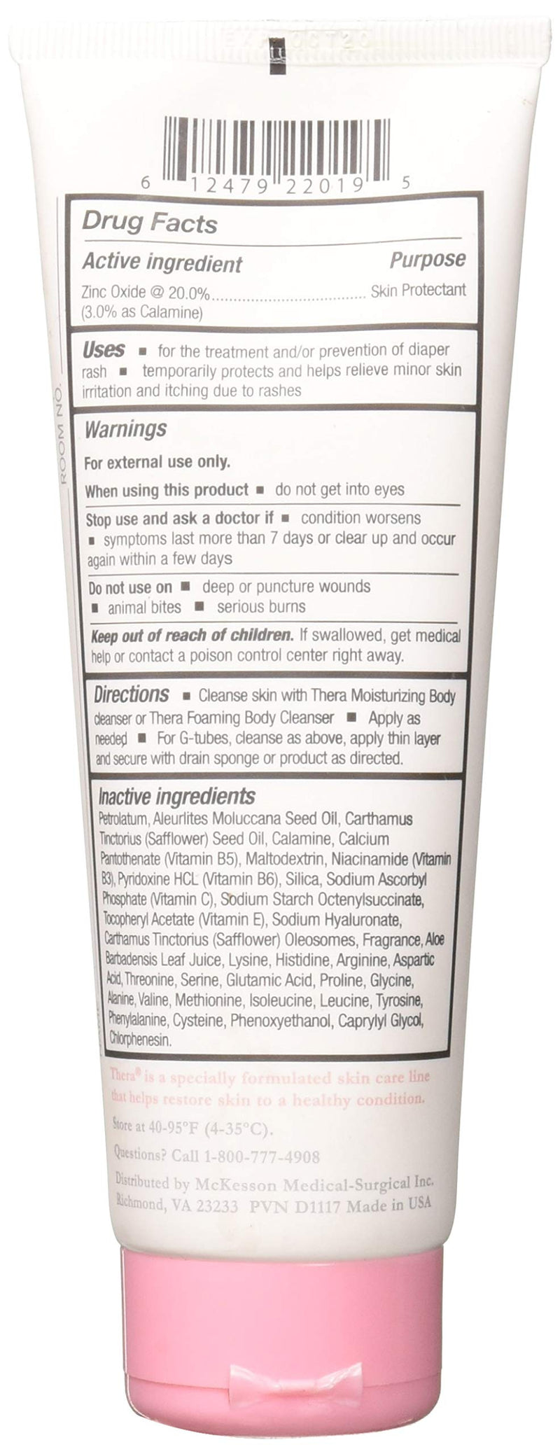 [Australia - AusPower] - McKesson Thera Calazinc Body Shield Barrier Cream with Calamine and Zinc - Incontinence Skin Protectant Ointment, Diaper Rash, Scented - 4 oz, 1 Count 4 Ounce (Pack of 1) 