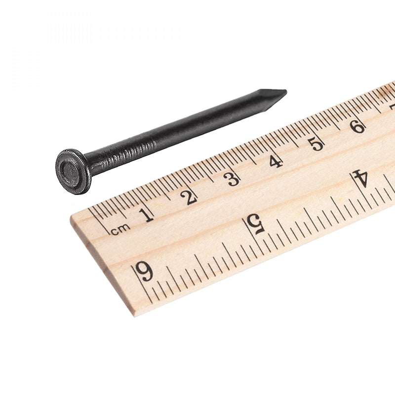 [Australia - AusPower] - uxcell Hardware Nails Carbon Steel Point Tip Wall Cement Nail 50mm(2") 3mm Rod Dia Black 50pcs 