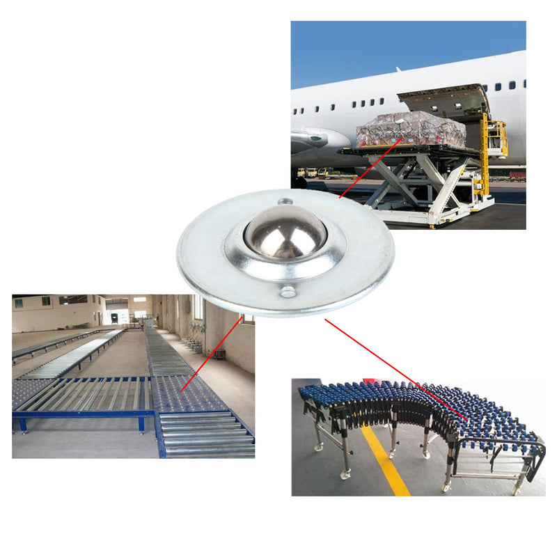 [Australia - AusPower] - 5/8" Roller Ball Transfer Bearings, CY-16A, 330 Lbs Total Load Capacity, 12 pcs Ball Bearing Transfer Units 5/8 in Roller Transfer Bearings Wheel Casters (5/8 inch, 12) 