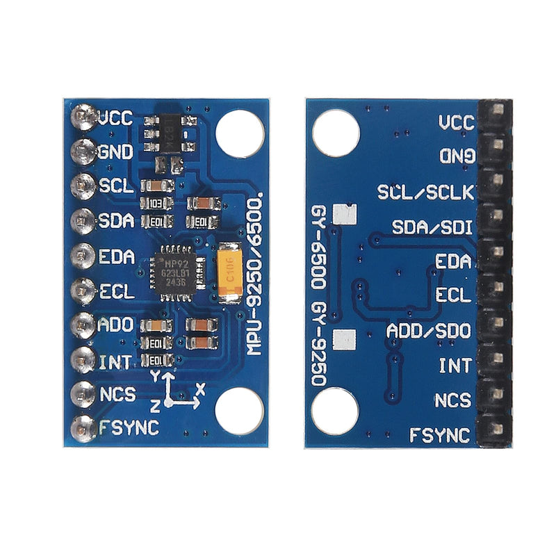 [Australia - AusPower] - MPU9250 GY-9250 9-Axis 9 DOF 16 Bit Gyroscope Acceleration Magnetic Sensor Pre-Soldered 9-Axis Attitude +Gyro+Accelerator+Magnetometer Sensor Module IIC/SPI MPU9250/6500 for Raspberry Pi ESP32 