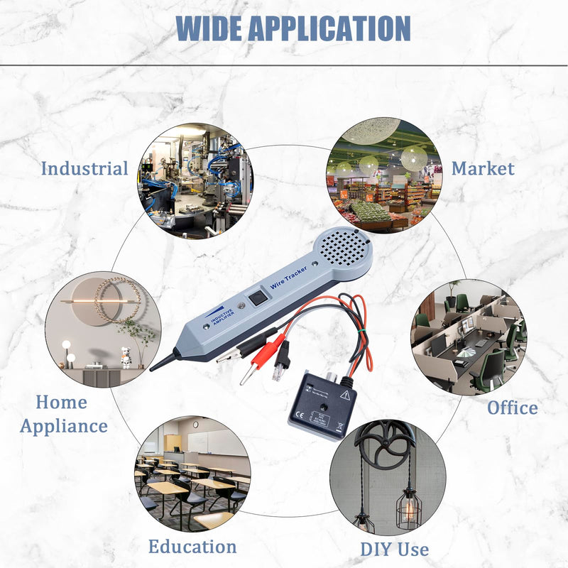 [Australia - AusPower] - Tone Generator and Probe Kit, Toner Electrical Tool, Tone Generator kit, Wire Tracer Circuit Tester, 200EP High Accuracy Cable Tester, 77HP2 Tone and Probe Kit 