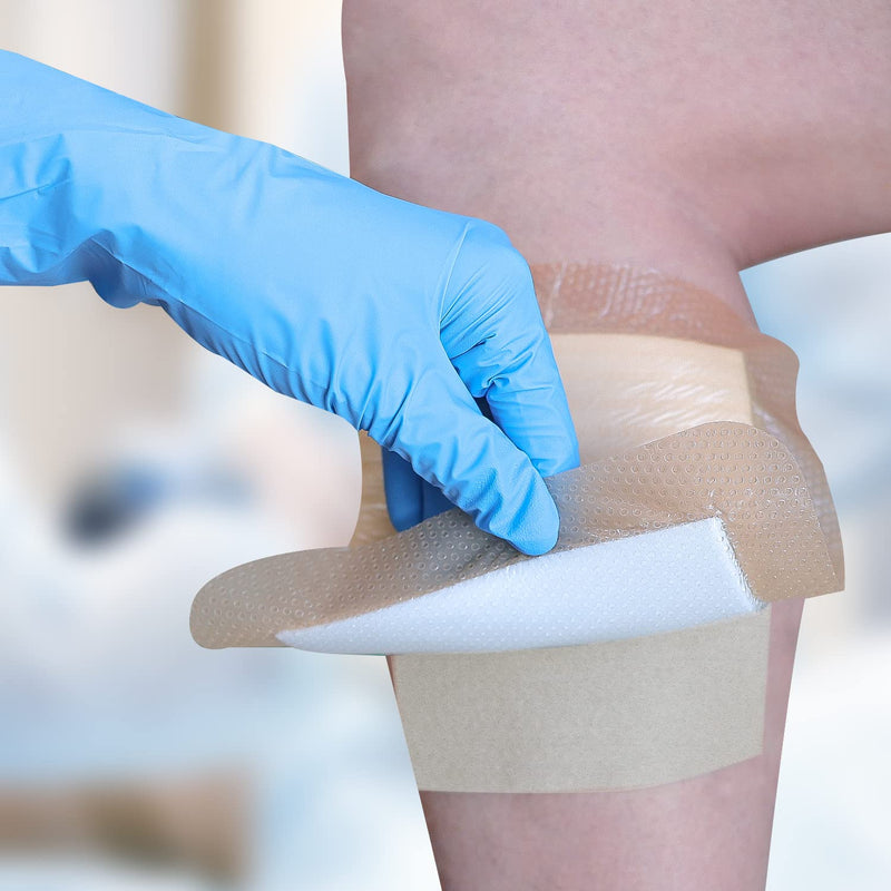 [Australia - AusPower] - Dimora Upgrade 10 Packs Silver Antibacterial Alginate Wound Dressing Pads?Non-Stick Sterile Gauze?Highly Absorbent & Comfortable?4'' x 4'' Patches Silver alginate?pack of 10? 