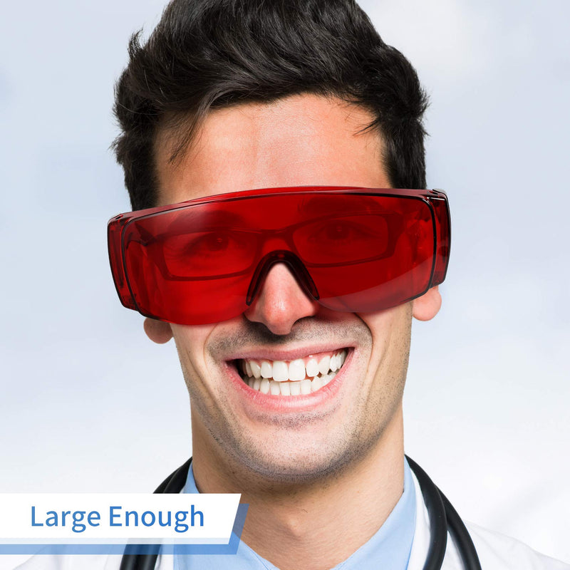 [Australia - AusPower] - Dental Eyewear for Teeth Whitening Light, Eye Shield Safety Glasses LED Protective Goggle 
