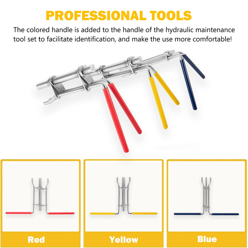 [Australia - AusPower] - 3 Pcs/Set Hydraulic Cylinder Piston Repair Seal Kit,Hydraulic Seal Installation Tools, U-Cup Rod Seal Installation Tool Kits Upgraded Seal Twistor Install Tool Set Universal J05321 