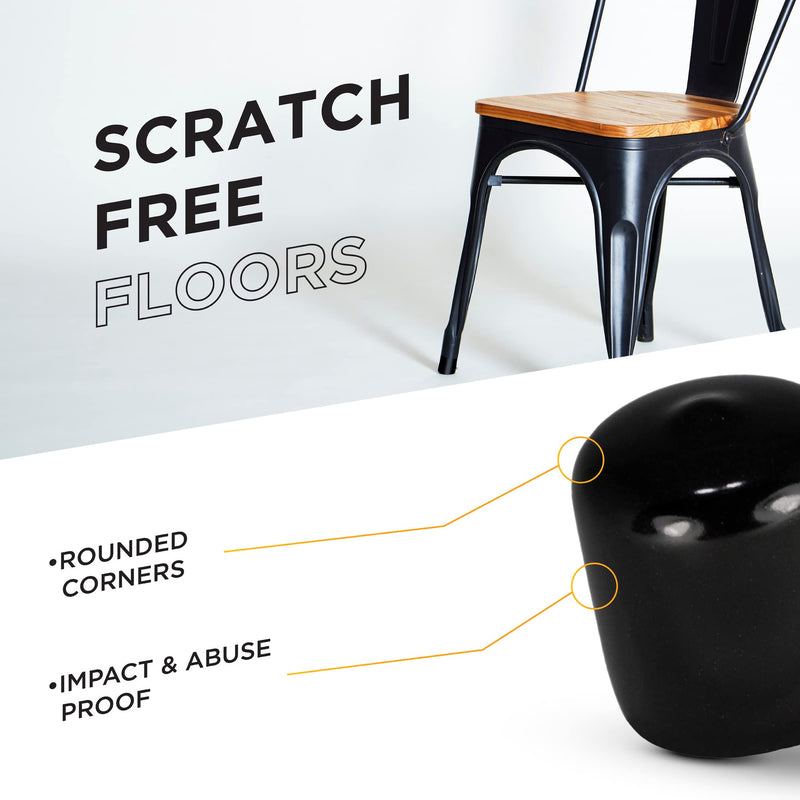 [Australia - AusPower] - Made in USA 2" Inch (50mm) Round Rubber Plugs for Holes (4 Pack), Flexible Black Rubber End Caps, Hardware Plugs, Metal Tubing Post Rubber Cover Protective End Caps for Furniture 4 2" 