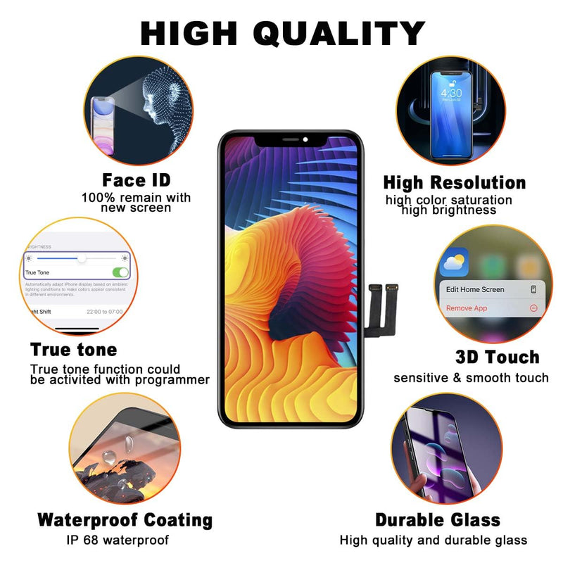 [Australia - AusPower] - for iPhone 11 Screen Replacement 6.1”, 3D Touch Screen LCD Display Digitizer for A2111, A2223, A2221 with Repair Tools Kit + Screen Protoctor (11 LCD) for iPhone 11 