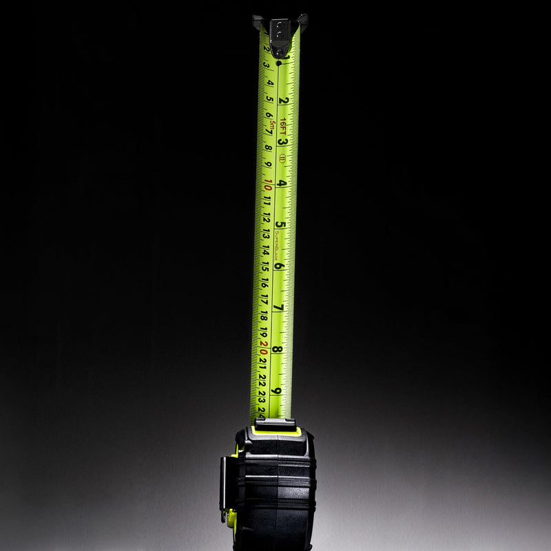 [Australia - AusPower] - Unilite MT5M2 Heavy Duty Tape Measure – 5m/16ft, 27mm Wide SUPERBLADE Nylon Coated, 2.9m Stand-Out Blade, Magnetic Dual Hook, Dual-Sided Imperial/Metric, Impact Resistant 