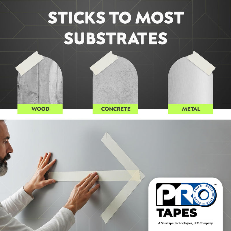 Pro Tapes PRO GLOW Glow in the Dark Vinyl Tape–Fluorescent Tape–Decorative and Safety Luminous Tapes–Best for Indoor Safety, Egress Markings, Signage, Theater–Water and Weather-Resistant–1/2”x10yds