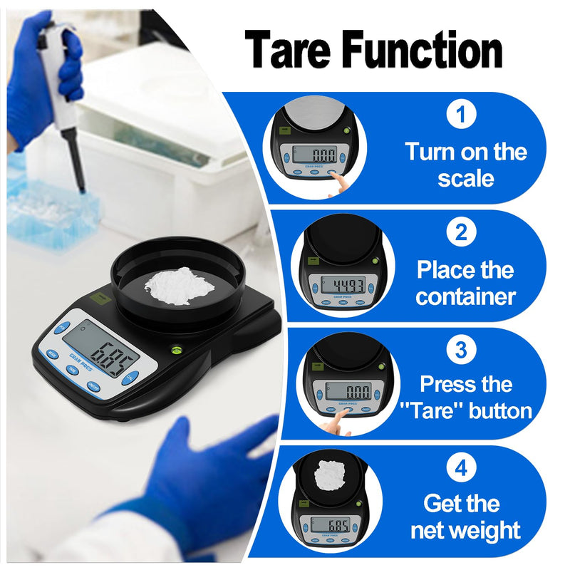 [Australia - AusPower] - Digital Lab Scale 600g X 0.01g Accuracy,Precision Electronic Gram Scale,Analytical Balance Scientific Scale,for Jewelry, Powders, Coins, Etc. 