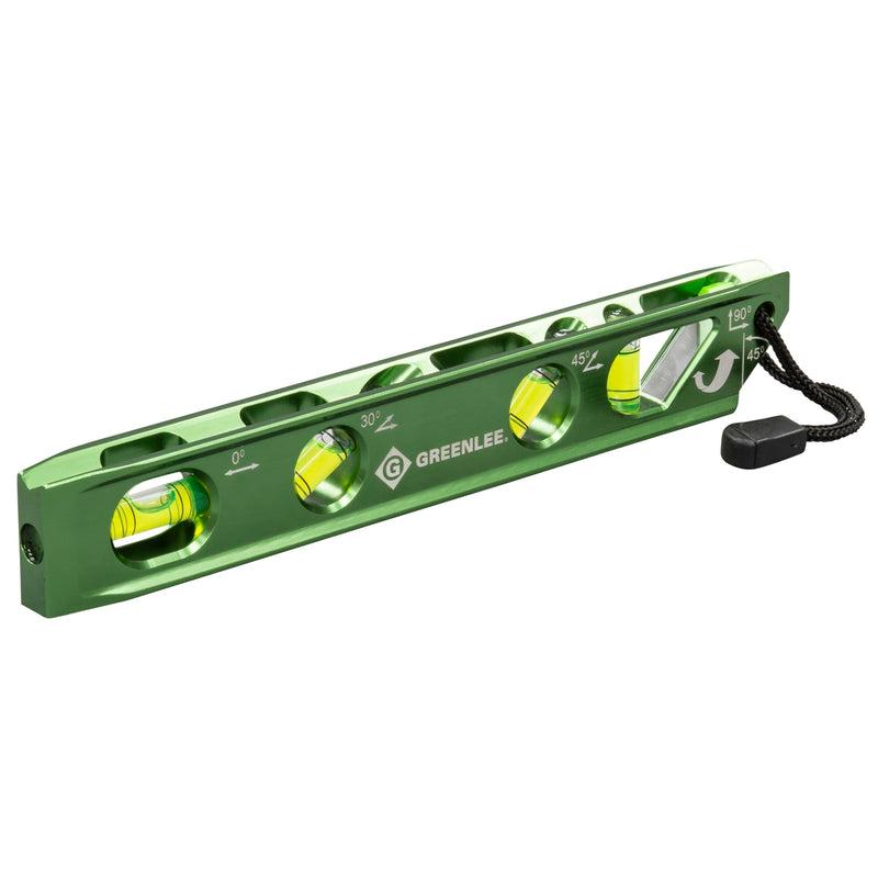 [Australia - AusPower] - Greenlee L107 Electrician's Magnetic Torpedo Level with Conduit Bending Offset Aid, Green 