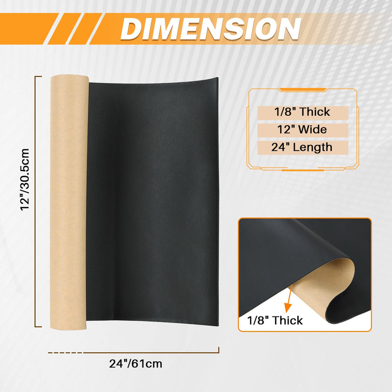 MAOPINER Sponge Neoprene with Adhesive Foam Rubber Sheet, 1/8” T x 12” W x 24” L, Closed Cell Foam Padding, Adhesive Neoprene Foam Sheets for DIY Projects and Crafts (1, 1/8” T x 12” W x 24” L) 1/8” Thick X 12” Wide X 24” Long