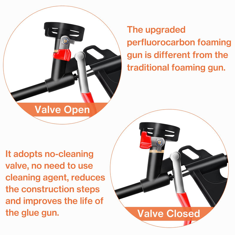 [Australia - AusPower] - Foam Gun, Lytool Expanding Foam Gun, Professional Foaming Gun Insulation Spray Application Applicator Caulking Gun for Filling, Sealing 