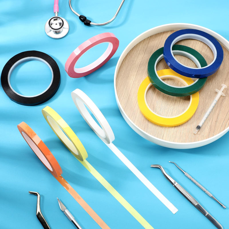 Frienda Colors Autoclave Tape 216 ft/L x 0.4 in/W Instruments Identification Tape Autoclavable 270 Fahrenheit (8) 8