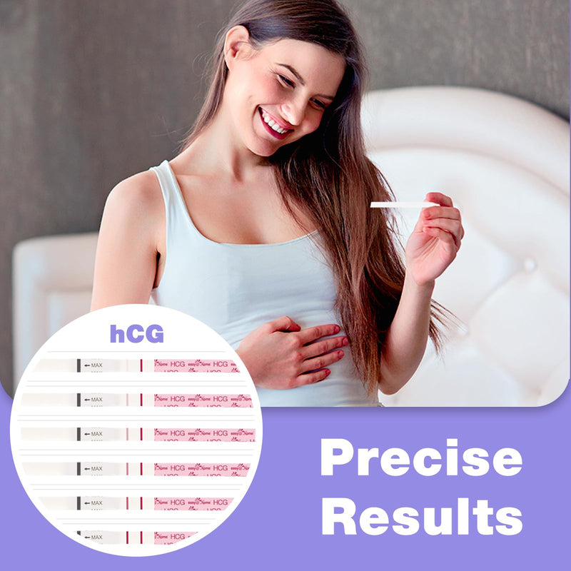 Easy@Home Pregnancy Test Strips: 50 Pack HCG Test Strips - Early Detection Bulk Pregnancy Tests Kit | EZW1-S:50 50 Count (Pack of 1)