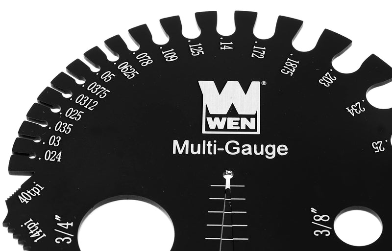 [Australia - AusPower] - WEN ME210G Metric and Imperial Metal Thread Pitch Multi-Gauge with Carrying Case, Two Pack, Black 