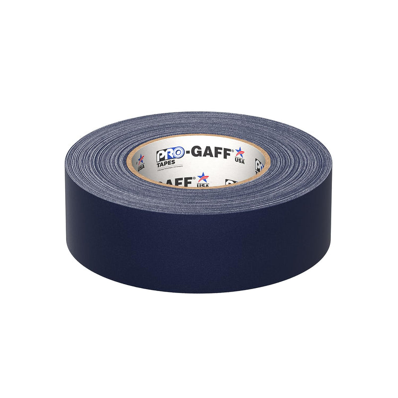 ProTapes Pro Gaff Premium Matte Cloth Gaffer's Tape With Rubber Adhesive, 11 mils Thick, 55 yds Length, 2" Width, Blue (Pack of 1)