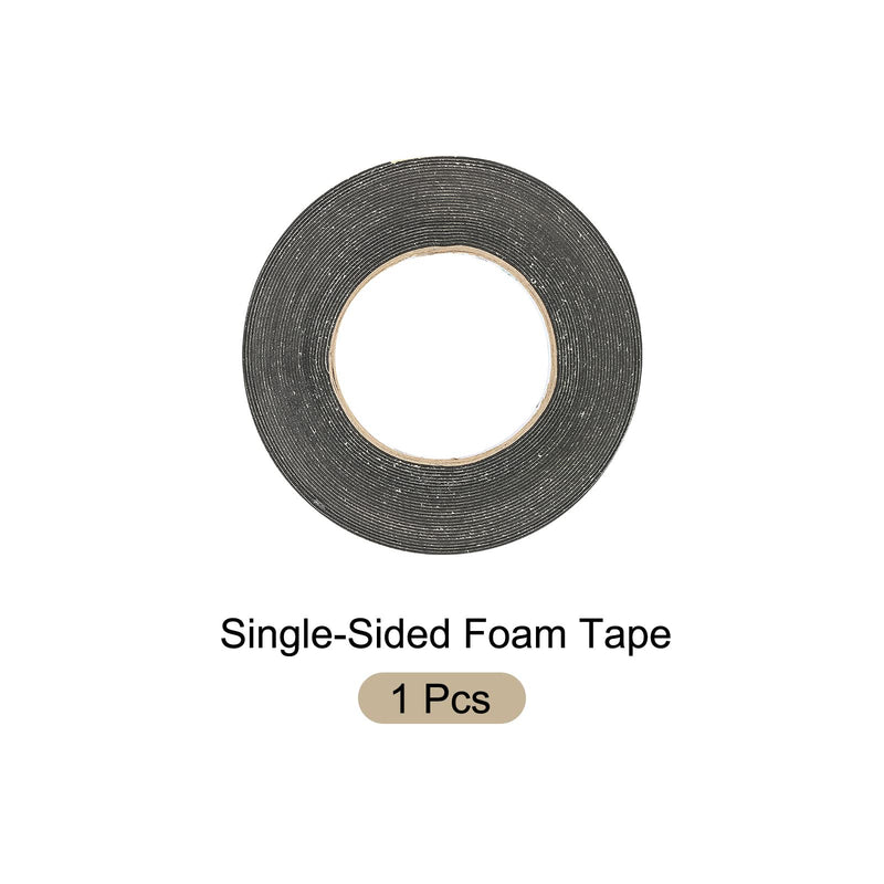 Single-Sided Foam Tape Self Adhesive, [for Home Fixtures, Daily Use] - 10mm x 1mm / 10m / Black, Yellow / 1Pcs 10mm x 1mm/ 10m 1
