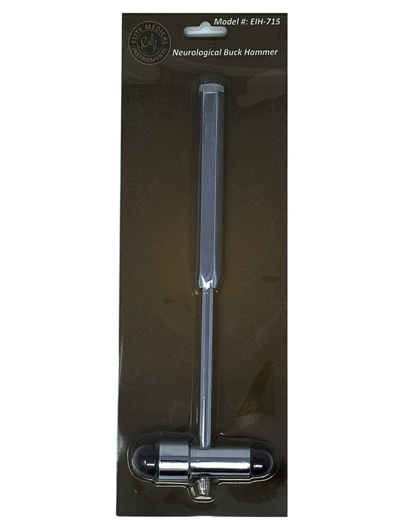 [Australia - AusPower] - EMI Buck Neurogical Reflex Testing Hammer with Needle and Brush (Black) Black 