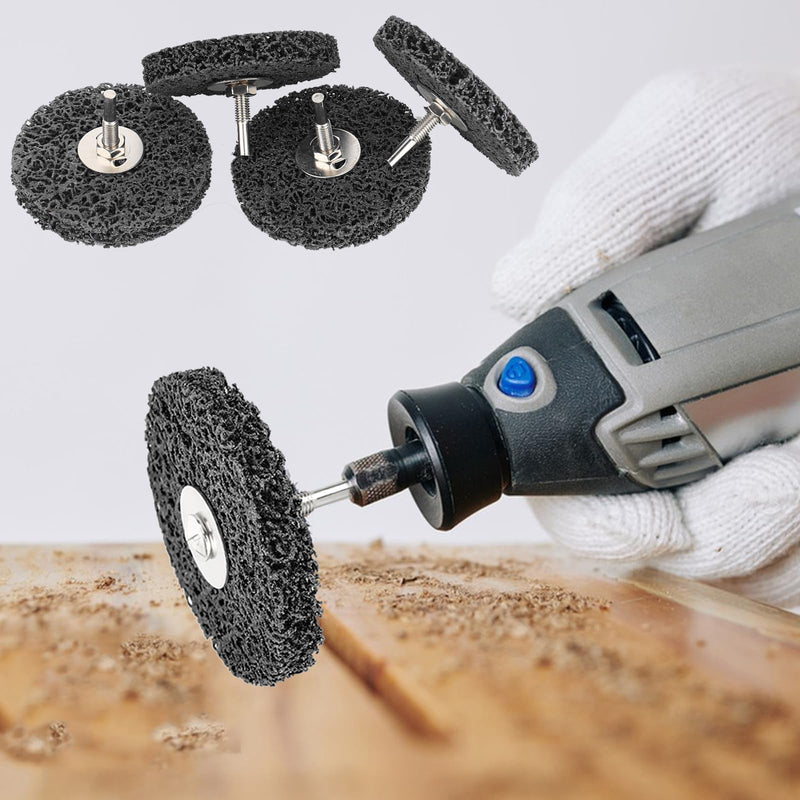 [Australia - AusPower] - CTDMJ CSD Disc, 100 mm, Pack of 5, CBS Sanding Disc, CBS Cleaning Disc, Coarse Cleaning Disc, Sanding Discs for Angle Grinders, Rust Welds, Oxidation Cleaning and Removing (Black) 