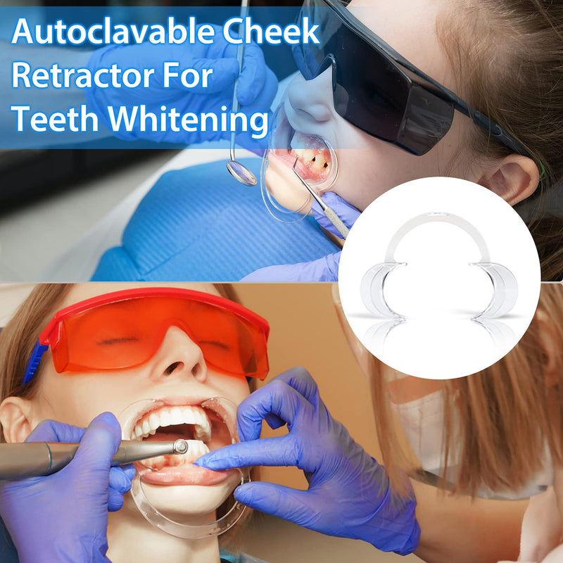 [Australia - AusPower] - EZGO 20 Pieces (Size L) C-Shape Teeth Whitening Cheek Retractor, Disposable Dental Mouth Opener, Dental Lip Cheek Retractor for Mouthguard Challenge Game 