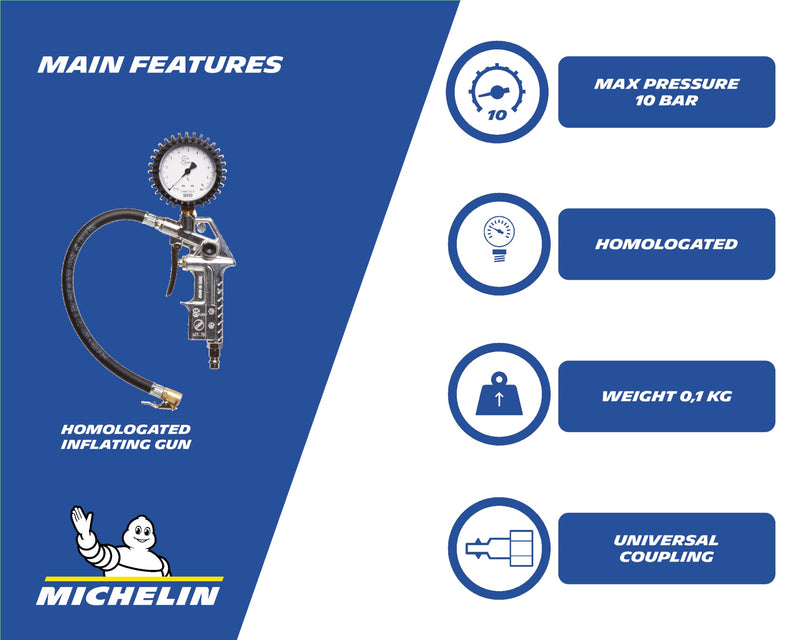 [Australia - AusPower] - Michelin ca-6211860003 Pressure Inflator – CE approved 